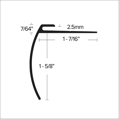 image of LVT 625 - 2.5mm Stair Nosing